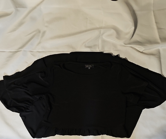 Nicole Miller Babydoll Black Tiered Dress - Picture 5 of 8